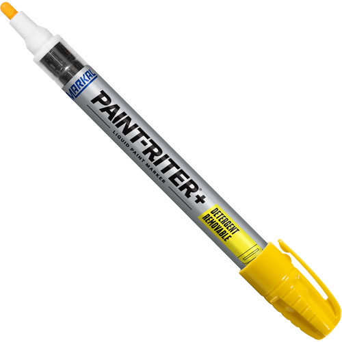 Marqueur &agrave; peinture nettoyable au d&eacute;tergent Paint-Riter+, Liquide, Jaune Infinity Industrial Services Inc.