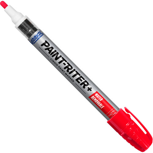 Marqueur &agrave; la peinture nettoyable &agrave; l'eau Paint-Riter+, Liquide, Rouge Infinity Industrial Services Inc.