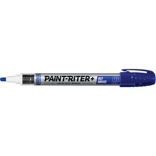 Marqueur pour surfaces huileuses Paint-Riter +, Liquide, Bleu Infinity Industrial Services Inc.