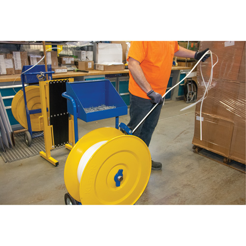 Distributeur de feuillards, Feuillard Polyester/Acier/Polypropyl&egrave;ne, Dia de noyau 16"/8", largeur de rouleau 3"/8"/6" Infinity Industrial Services Inc.