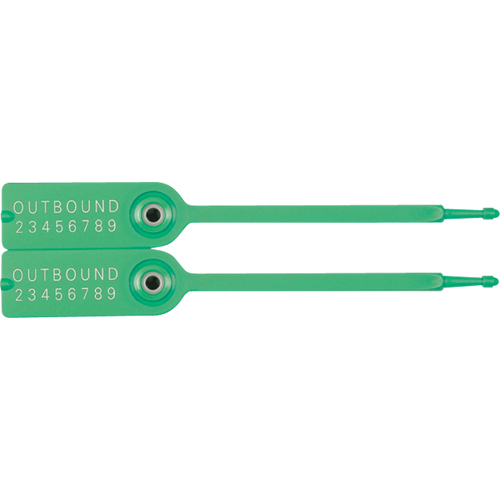 Gemini&reg; Tote Seals, 7-1/4", Plastic, Pull-Through Infinity Industrial Services Inc.