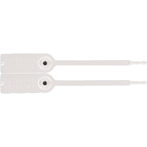 Gemini&reg; Tote Seals, 7-1/4", Plastic, Pull-Through Infinity Industrial Services Inc.