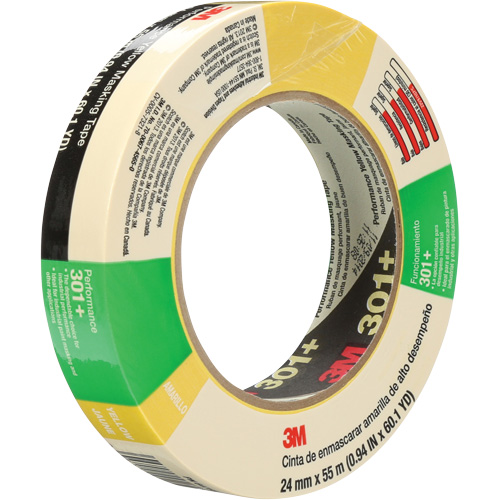 301+ Performance Masking Tape, 24 mm (1") x 54.8 m (180'), Yellow Infinity Industrial Services Inc.