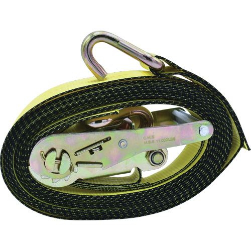 Ratchet Tie-Down, J-Hook, 2" W x 16' L, 10000 lbs. Working Load Limit Infinity Industrial Services Inc.