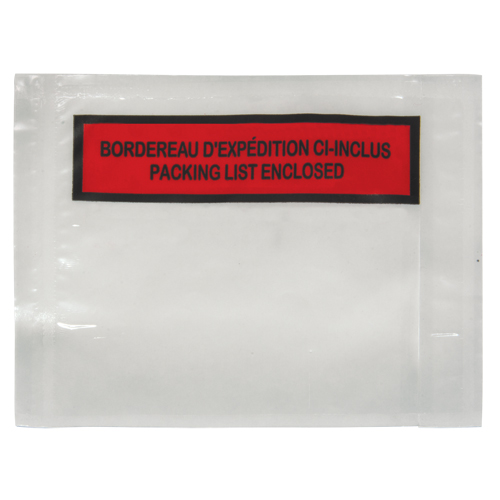 Packing List Envelope, 4-1/2" L x 5-1/2" W, Backloading Style Infinity Industrial Services Inc.