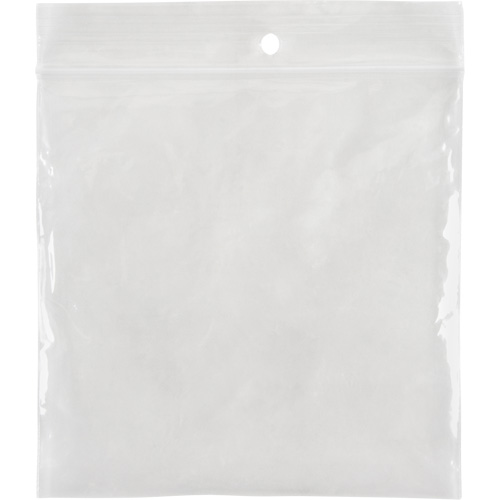 Sacs en poly, Refermable, 4" x 4", 4 mils Infinity Industrial Services Inc.