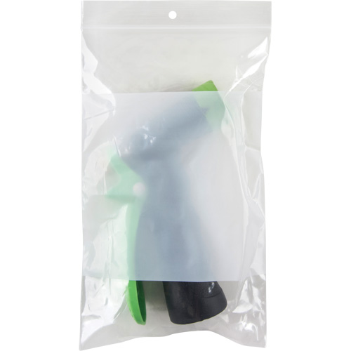 Sacs en poly avec espace inscriptible blanc, Refermable, 8" x 5", 2 mils Infinity Industrial Services Inc.