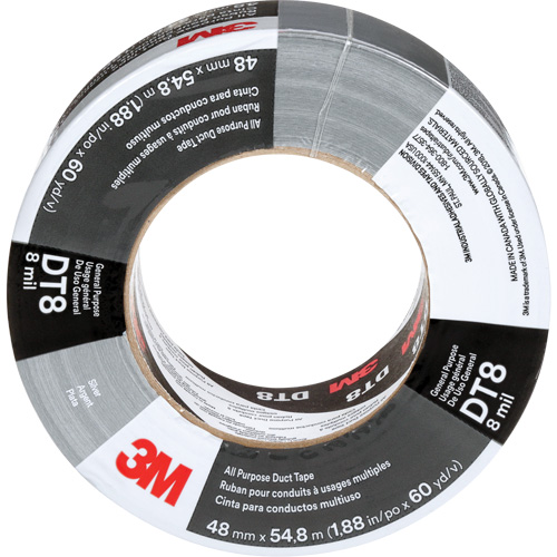 DT8 All-Purpose Duct Tape, 8 mils, Silver, 48 mm (2") x 55 m (180') Infinity Industrial Services Inc.