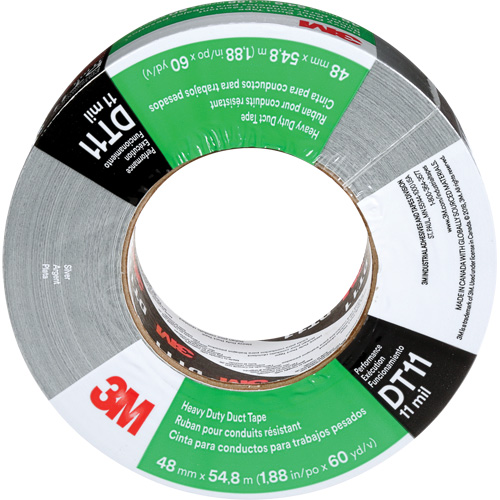 DT11 Heavy-Duty Duct Tape, 11 mils, Silver, 48 mm (2") x 55 m (180') Infinity Industrial Services Inc.