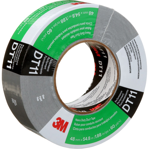 DT11 Heavy-Duty Duct Tape, 11 mils, Silver, 48 mm (2") x 55 m (180') Infinity Industrial Services Inc.