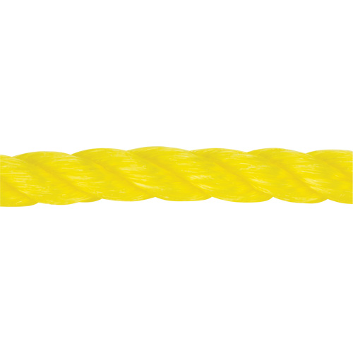 Corde jaune tress&eacute;e 1/2", Polypropyl&egrave;ne, 335' Infinity Industrial Services Inc.