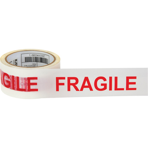 "Fragile" Box Sealing Tape, Hot Melt Adhesive, 2 mils, 48 mm (2") x 100 m (328') Infinity Industrial Services Inc.
