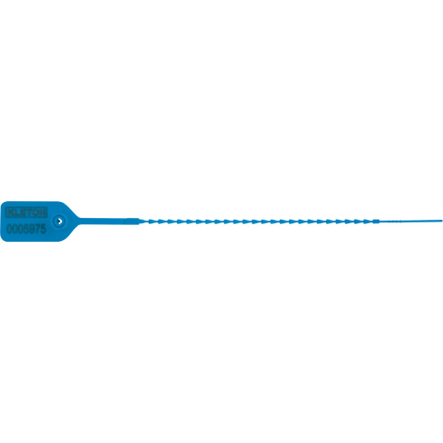 Standard-Duty Security Seal, 9", Plastic, Pull-Through Infinity Industrial Services Inc.