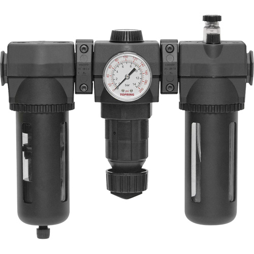 Filtre, d&eacute;tendeur & lubrificateur Modulair 400 avec drain manuel & bol standard, 3/4" NPTF Infinity Industrial Services Inc.