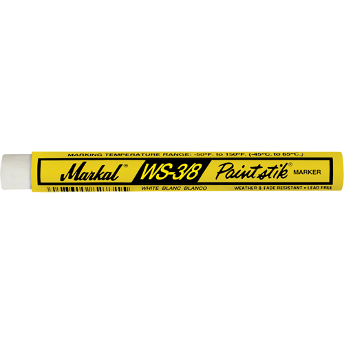 WS-3/8 Paintstik&reg; Paint Marker, Solid Stick, White Infinity Industrial Services Inc.