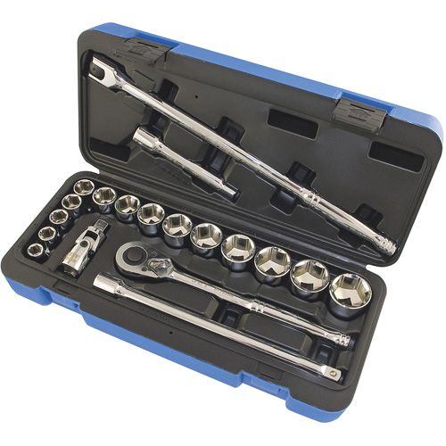 SAE Socket Wrench Set, 20 Pcs, 1/2" Drive Size Infinity Industrial Services Inc.