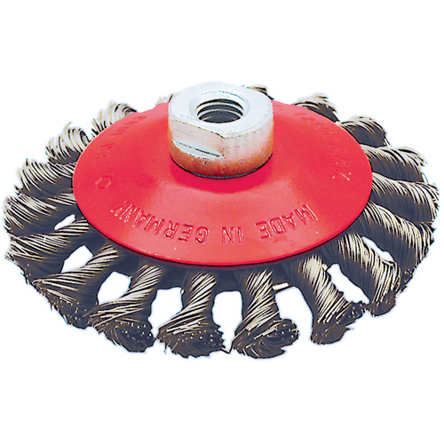 BK4520T Knot Twisted Conical Wheel, 4-1/2" Dia., 0.02" Fill, 5/8"-11 Arbor Infinity Industrial Services Inc.