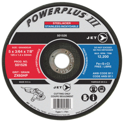 POWERPLUS&reg; Cut-Off Wheel, 4-1/2" x 3/64", 7/8" Arbor, Type 1, 13300 RPM Infinity Industrial Services Inc.