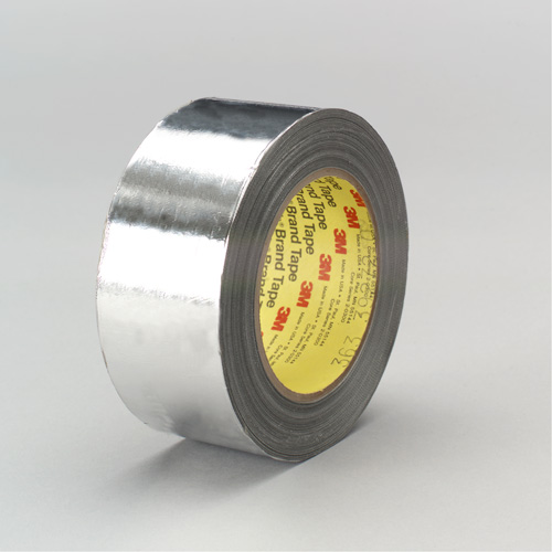 High-Temperature Aluminum Foil/Glass Cloth Tape, 12 mm (1/2") W x 33 m (108') L Infinity Industrial Services Inc.