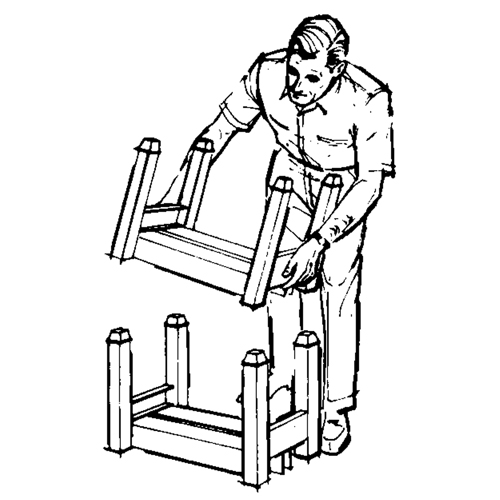 Portable Stacking Racks, 12" W x 16" D, 2500 lbs. Capacity Infinity Industrial Services Inc.