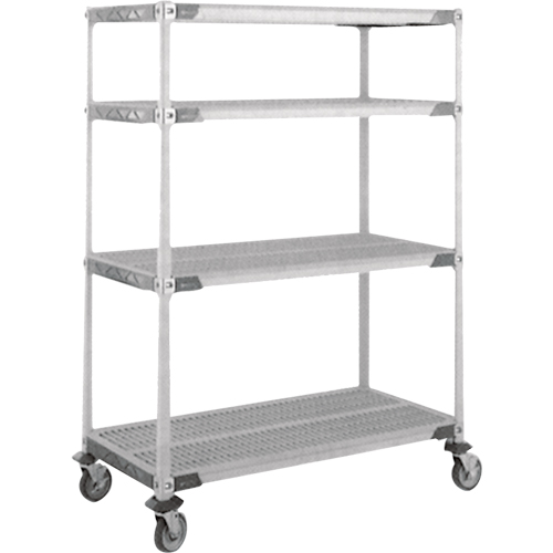 MetroMax i&reg; Stem Caster Cart, 4 Tiers, 24" x 69" x 36", 900 lbs. Capacity Infinity Industrial Services Inc.