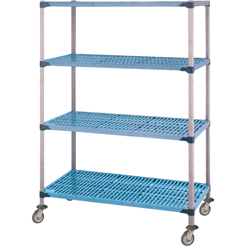 Shelving Unit, 4 Tiers, 36" W x 68" H x 18" D Infinity Industrial Services Inc.