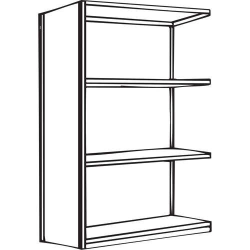 Interlok Shelving Unit, Steel, Boltless, 450 lbs. Capacity, 48" W x 88" H x 24" D Infinity Industrial Services Inc.