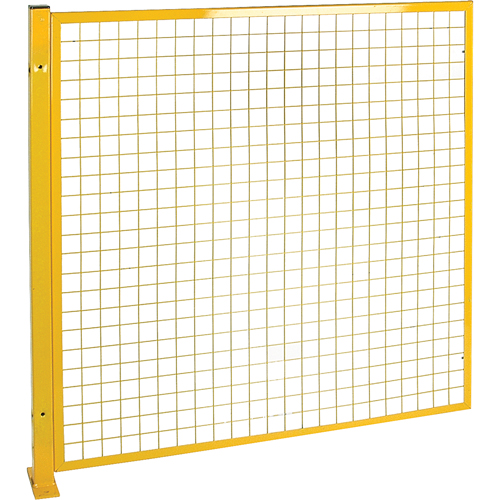 Protecteur de p&eacute;rim&egrave;tre de style treillis, 4' h x 4' la, Jaune Infinity Industrial Services Inc.