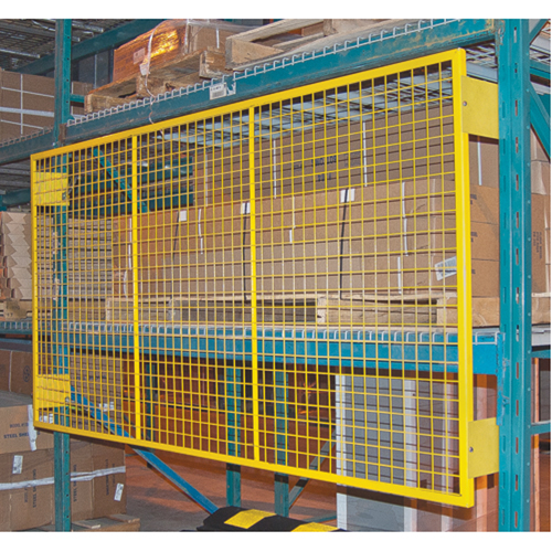 Pallet Back Rack Guards, 108" W x 48" H, 6" Brackets Infinity Industrial Services Inc.