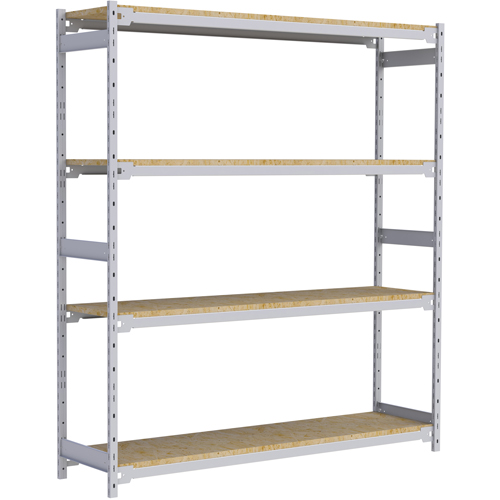 Wide Span Record Storage Shelving, Steel, 4 Shelves, 72" W x 18" D x 84" H Infinity Industrial Services Inc.