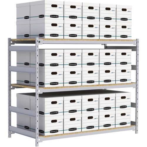 &eacute;tag&egrave;re-classeur de grande largeur, Acier, 3 Tablettes, 72" la x 32" p x 60" h Infinity Industrial Services Inc.