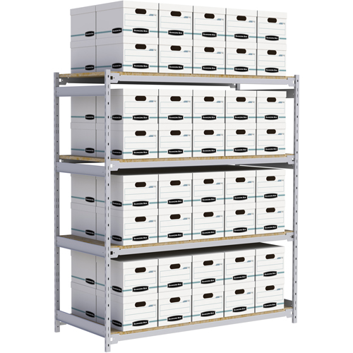 &eacute;tag&egrave;re-classeur de grande largeur, Acier, 4 Tablettes, 72" la x 32" p x 84" h Infinity Industrial Services Inc.