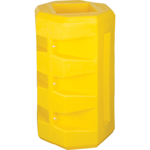 Column Protectors, 12-1/4" x 12-1/4" Inside Opening, 23-1/2" L x 23-1/2" W x 39-1/2" H, Yellow Infinity Industrial Services Inc.