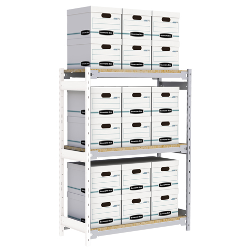 &eacute;tag&egrave;re-classeur de grande largeur, Acier, 3 Tablettes, 42" la x 18" p x 60" h, Ensemble Ajout Infinity Industrial Services Inc.