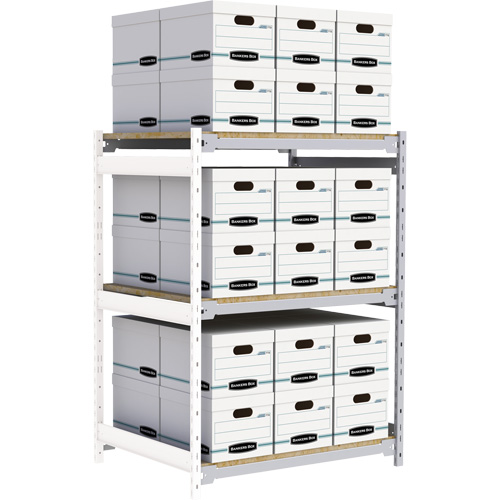 &eacute;tag&egrave;re-classeur de grande largeur, Acier, 3 Tablettes, 42" la x 32" p x 60" h, Ensemble Ajout Infinity Industrial Services Inc.