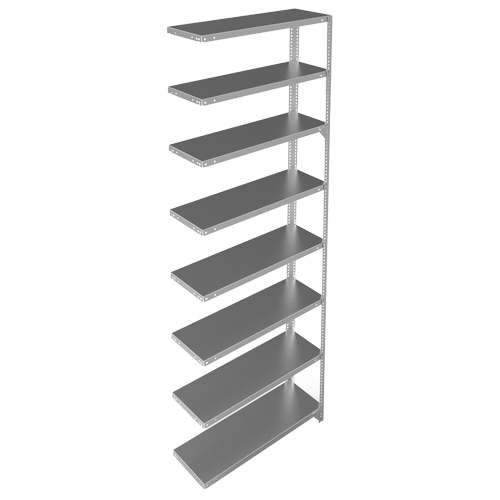 &eacute;l&eacute;ment de rayonnage, Acier galvanis&eacute;, Montant &agrave; fente, Capacit&eacute; 400 lb, 36" la x 96" h x 12" p Infinity Industrial Services Inc.