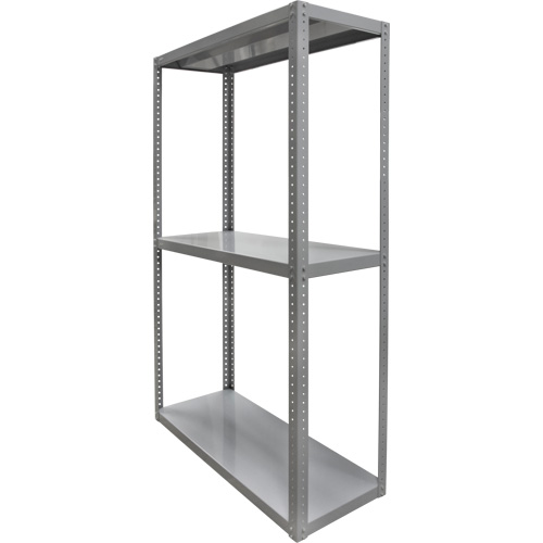 Heavy-Duty Shelving, Steel, Bolted, 3000 lbs. Capacity, 36" W x 72" H x 24" D Infinity Industrial Services Inc.