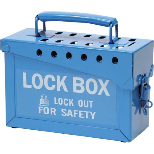 Portable Metal Lock Box, Blue Infinity Industrial Services Inc.