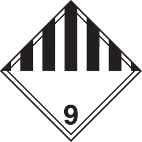 TDG Shipping Labels, Class 9, Miscellaneous Dangerous Goods, Paper Infinity Industrial Services Inc.