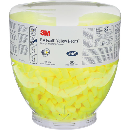 E-A-Rsoft Yellow Neons Earplugs, Bulk - Canister Infinity Industrial Services Inc.