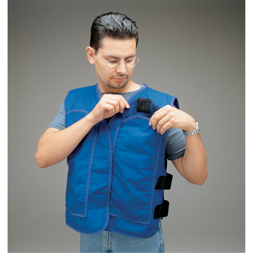 ALLEGRO INDUSTRIES Cooling Vests with Insert Pockets, Large, Royal Blue Infinity Industrial Services Inc.