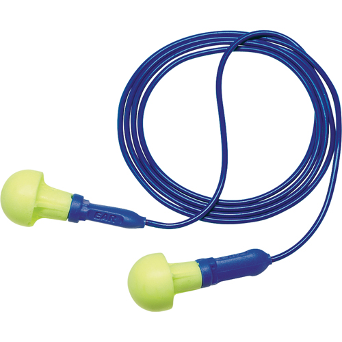 Bouchons d'oreilles d&eacute;tectables E-A-R Push-ins, Avec cordon, Taille unique, Vrac - Sac en poly, NRR dB NRR 28 dB Infinity Industrial Services Inc.