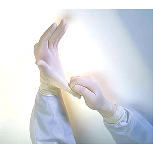 Gants d'examen Qualatex Miracle Grip QRP, Moyen, Latex, 6 mils, Sans poudre, Blanc Infinity Industrial Services Inc.