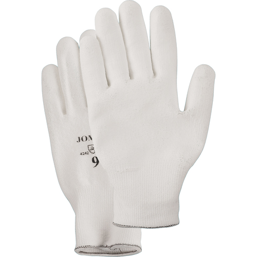 Gants enduit &agrave; paume tricot&eacute;e blanc, Taille Petit/7, Rev&ecirc;tement Polyur&eacute;thane, Enveloppe en PEHP, EN 388 niveau 2 Infinity Industrial Services Inc.