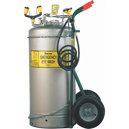 Self-Contained Eyewash With Dolly Cart, Pressurized, 7 gal. Capacity, Meets ANSI Z358.1 Infinity Industrial Services Inc.