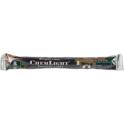 6" Cyalume&reg; Lightsticks, White, 8 hrs. Duration Infinity Industrial Services Inc.