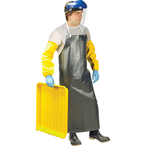 Heavy-Duty Apron, Nitrile/Polyester, 48" L x 35" W, Black Infinity Industrial Services Inc.