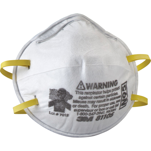 Respirateurs contre les particules 8110S, N95, Certifi&eacute; NIOSH, Petit Infinity Industrial Services Inc.