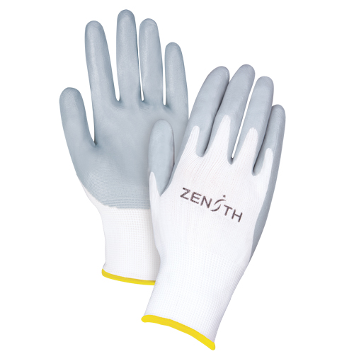 Gants l&eacute;gers enduits et respirants, 11/2T-Grand, R&ecirc;vetement Mousse de nitrile, Calibre 13, Enveloppe en Polyester Infinity Industrial Services Inc.