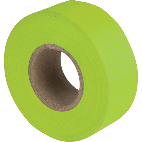 Flagging Tape, 1.1875" W x 150' L, Fluorescent Lime Infinity Industrial Services Inc.